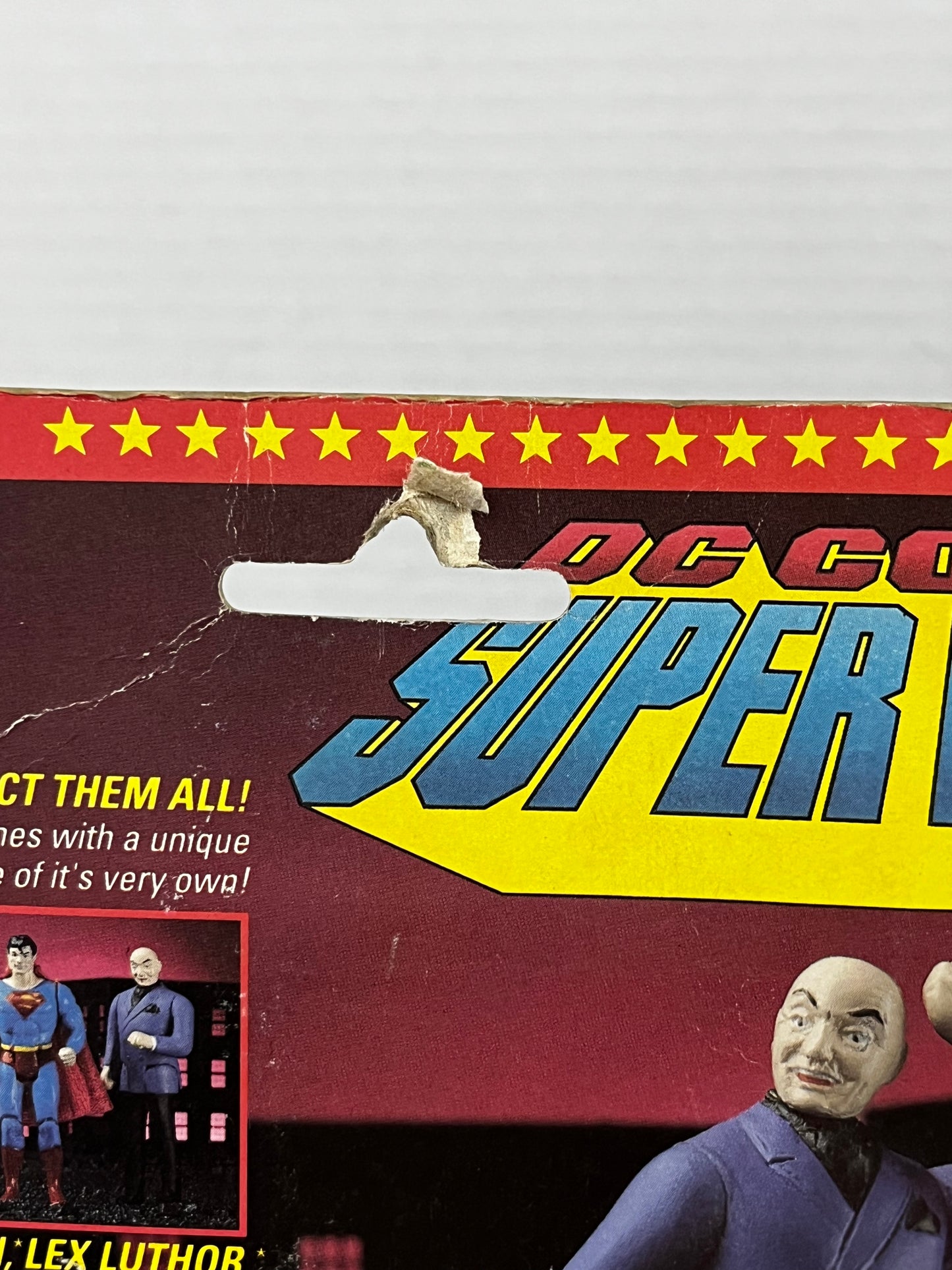 DC Comics Super Heroes Lex Luthor Action Figure Toy Biz 1989 non mint package