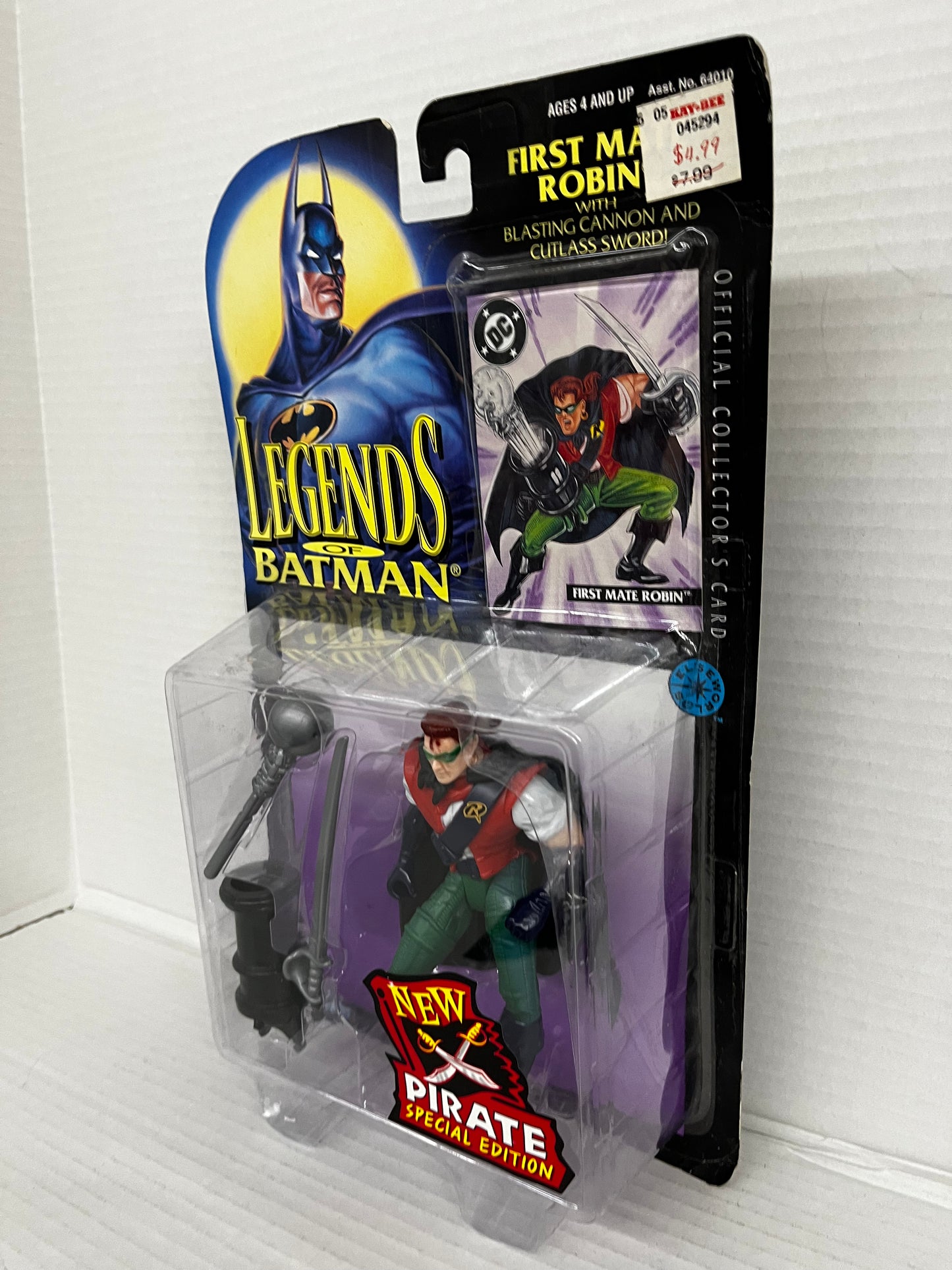 RARE NEW 1995 KENNER LEGENDS OF BATMAN FIRST MATE ROBIN PIRATE FIGURE SPEC EDTN