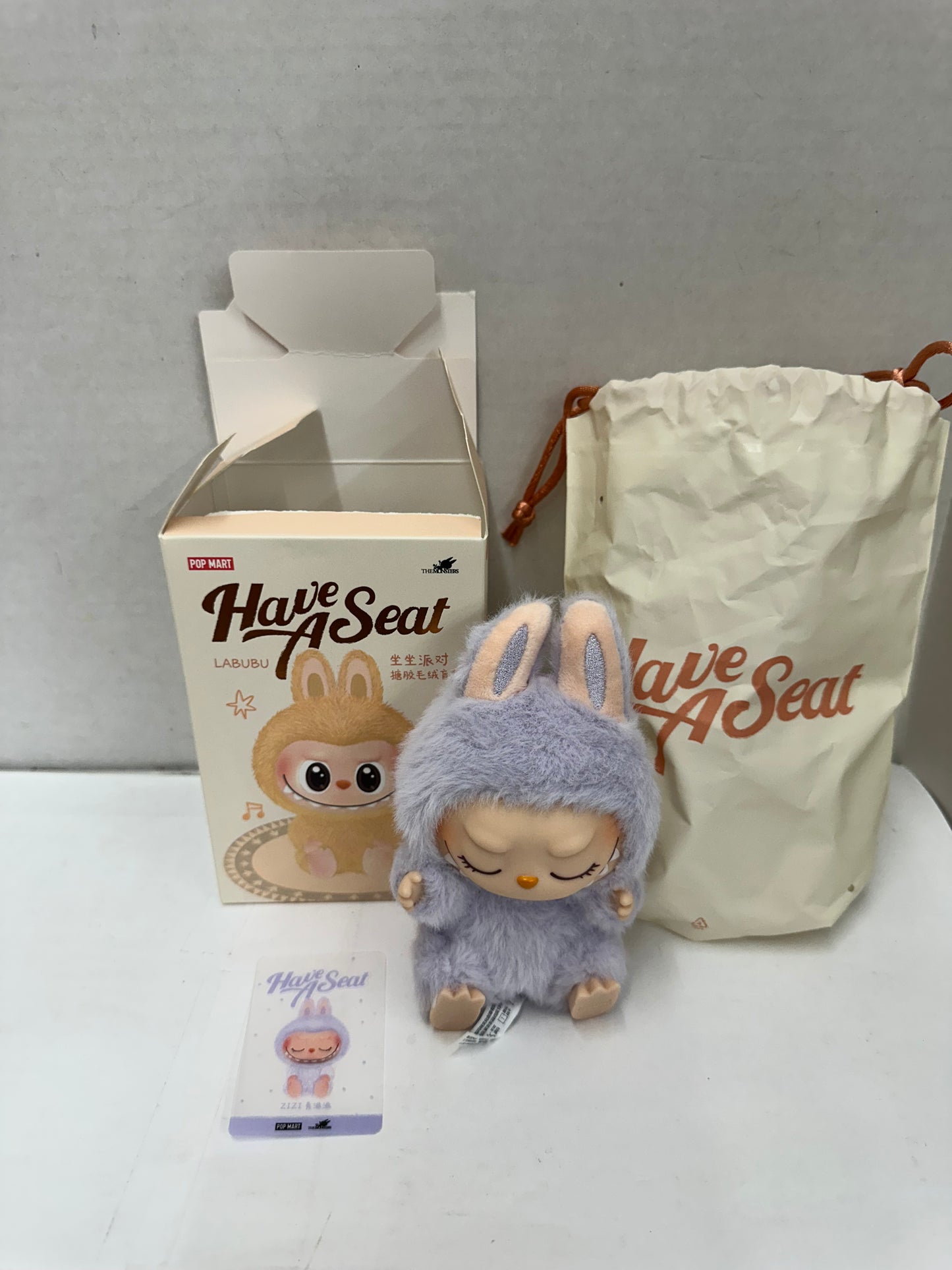 POP MART Labubu The Monsters Have A Seat ZiZi Plush Figure Open