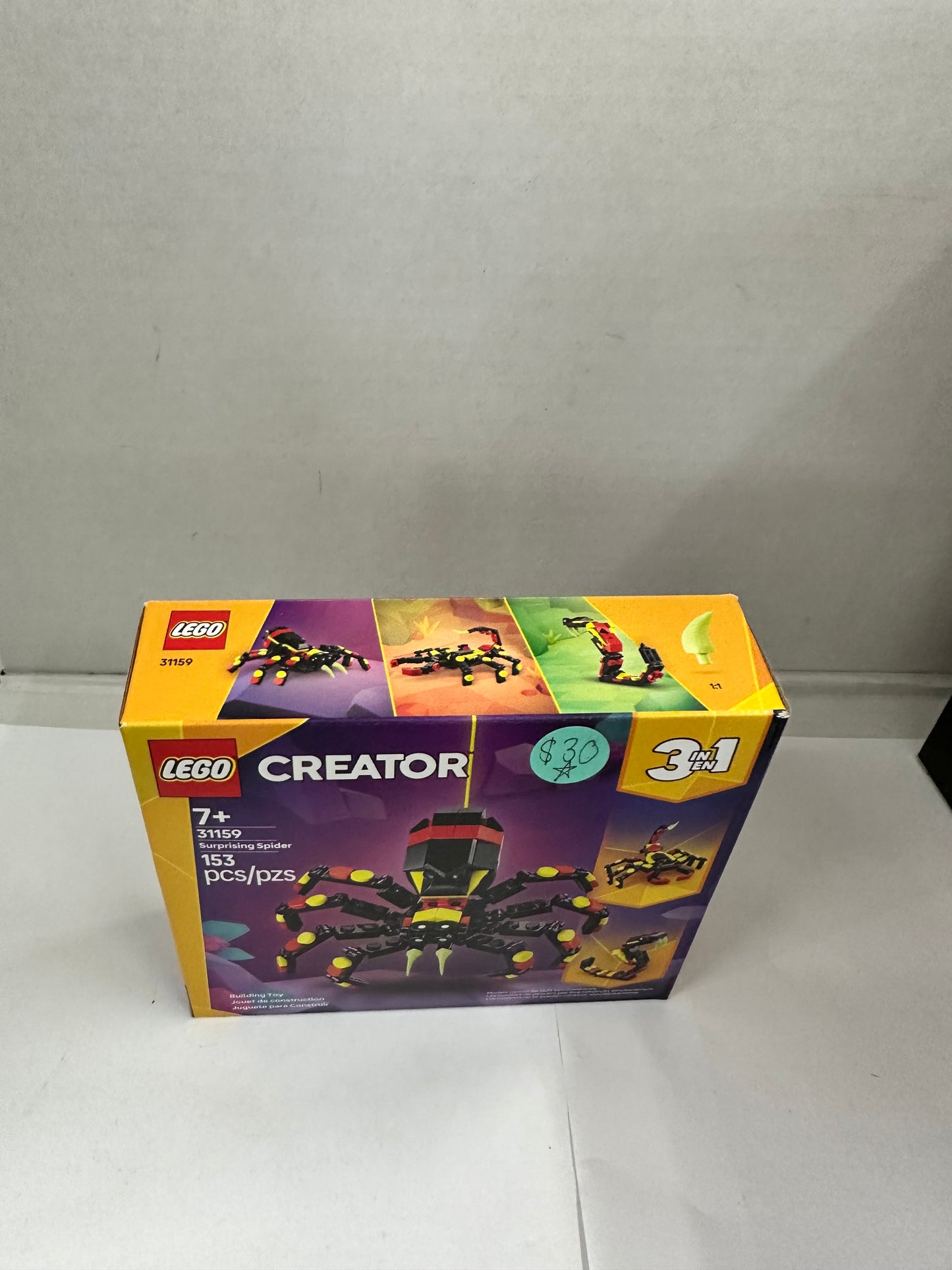 LEGO Creator 3 in 1 Wild Animals Surprising Spider 31159 Building Kit (153 Piece