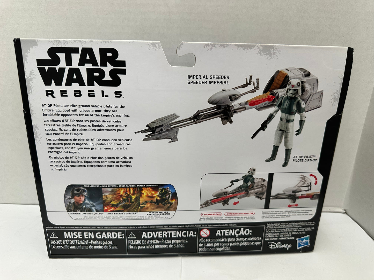 2016 Hasbro Star Wars Rogue One AT-DP Pilot 3.75" Figure & Vehicle Set New