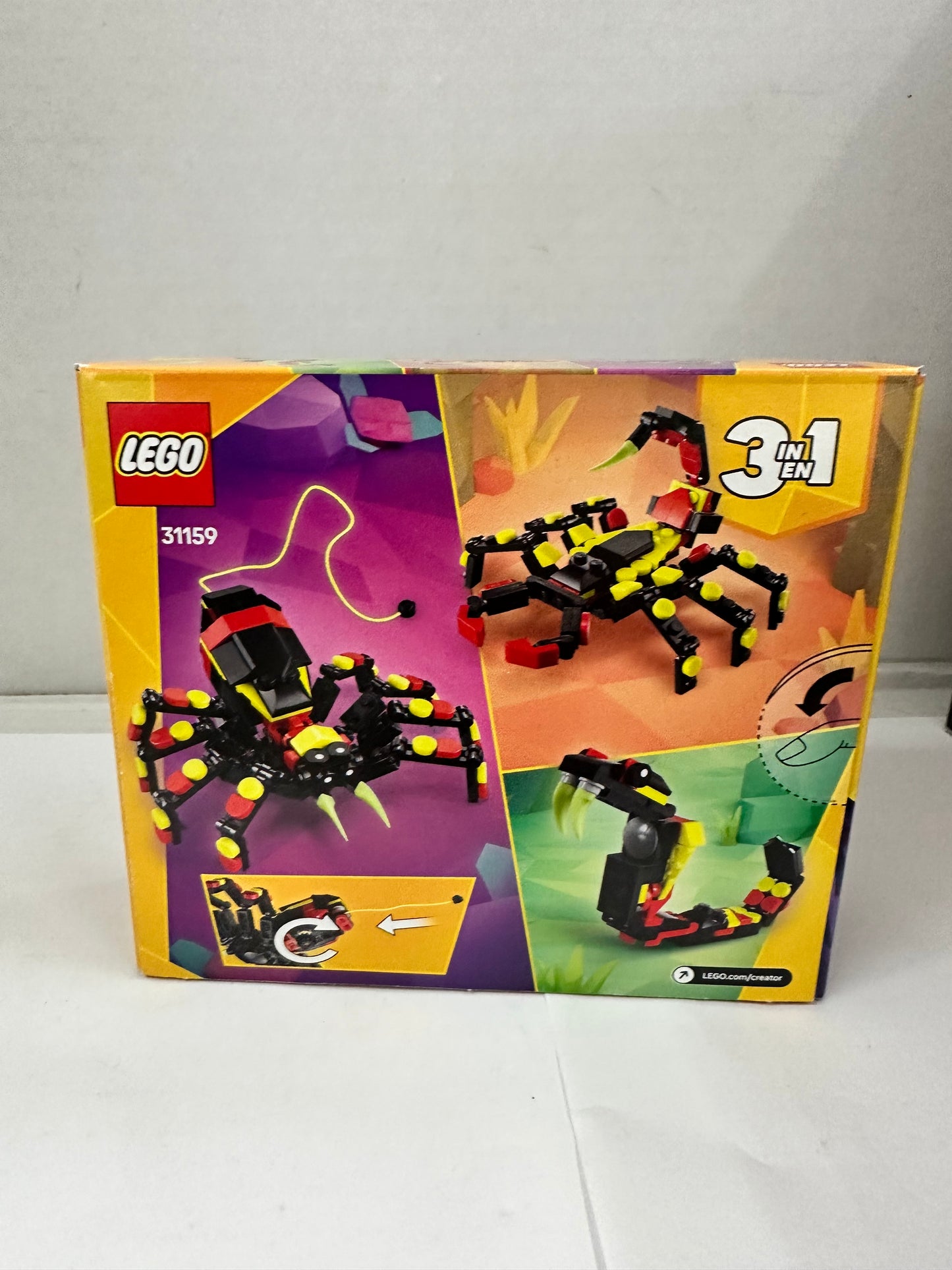 LEGO Creator 3 in 1 Wild Animals Surprising Spider 31159 Building Kit (153 Piece