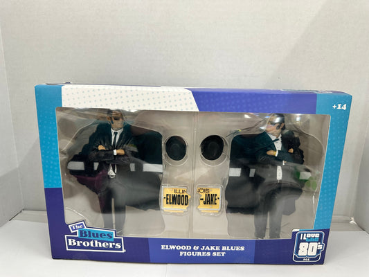 The Blues Brothers Jake and Elwood 7-Inch Movie Icons Statue Set