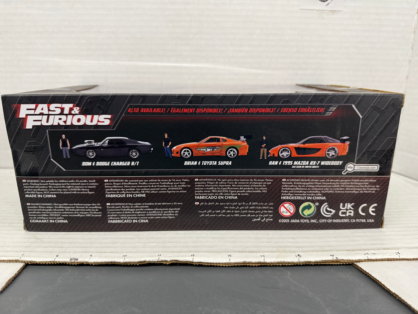 JADA 1/24 1:24 1995 MAZDA RX-7 WIDEBODY HAN FAST & FURIOUS FD3S Veilside 🔰