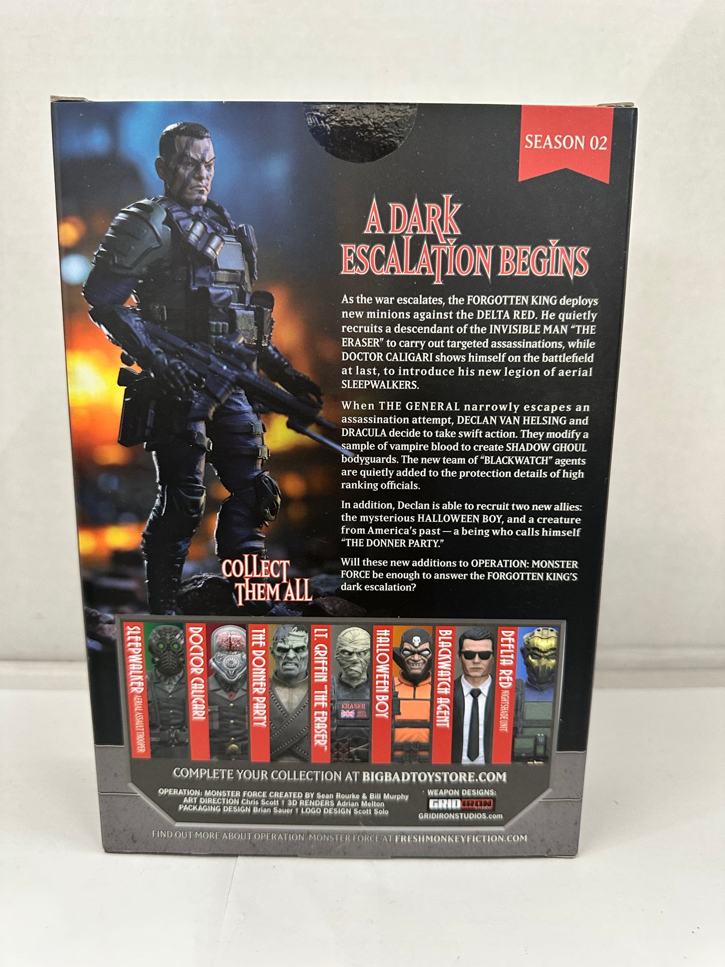 Operation Monster Force Season 02 Delta Red Nightshade Unit 1:12 Figure