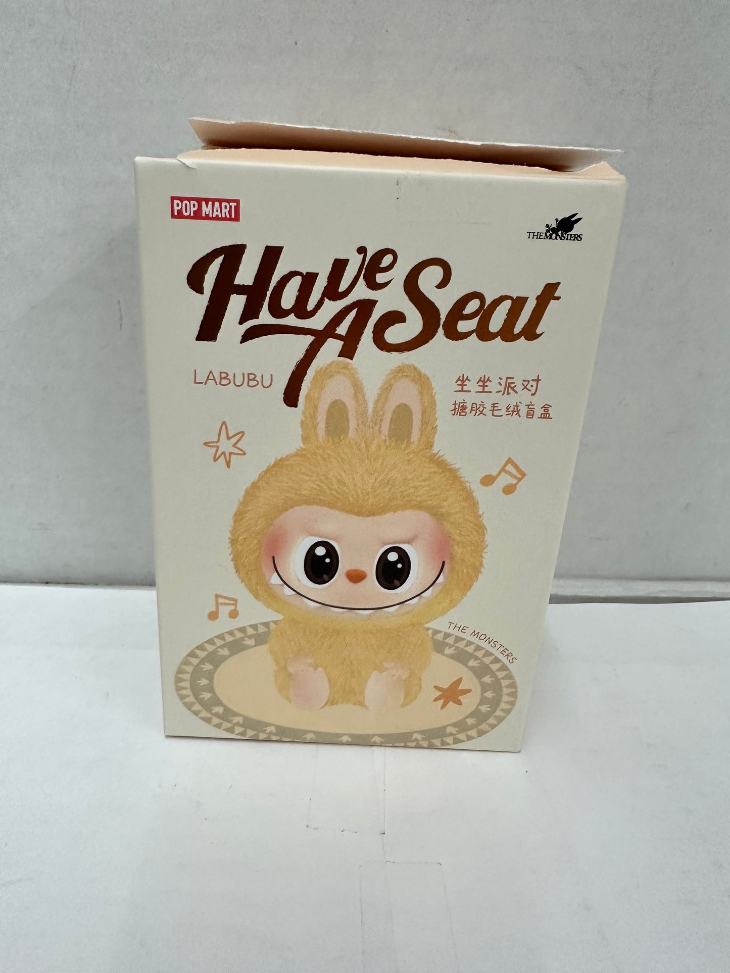 POP MART Labubu The Monsters Have A Seat QuQu Plush Figure Open