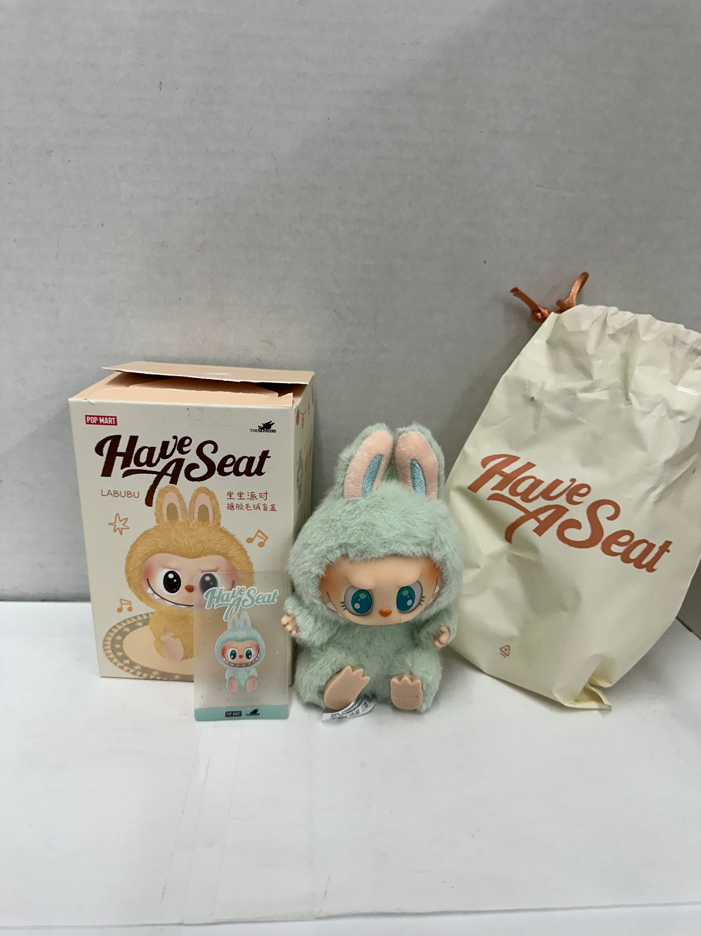 POP MART Labubu The Monsters Have A Seat QuQu Plush Figure Open