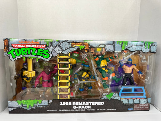 Teenage Mutant Ninja Turtles 1988 Remastered 6 Pack Playmates New Sealed