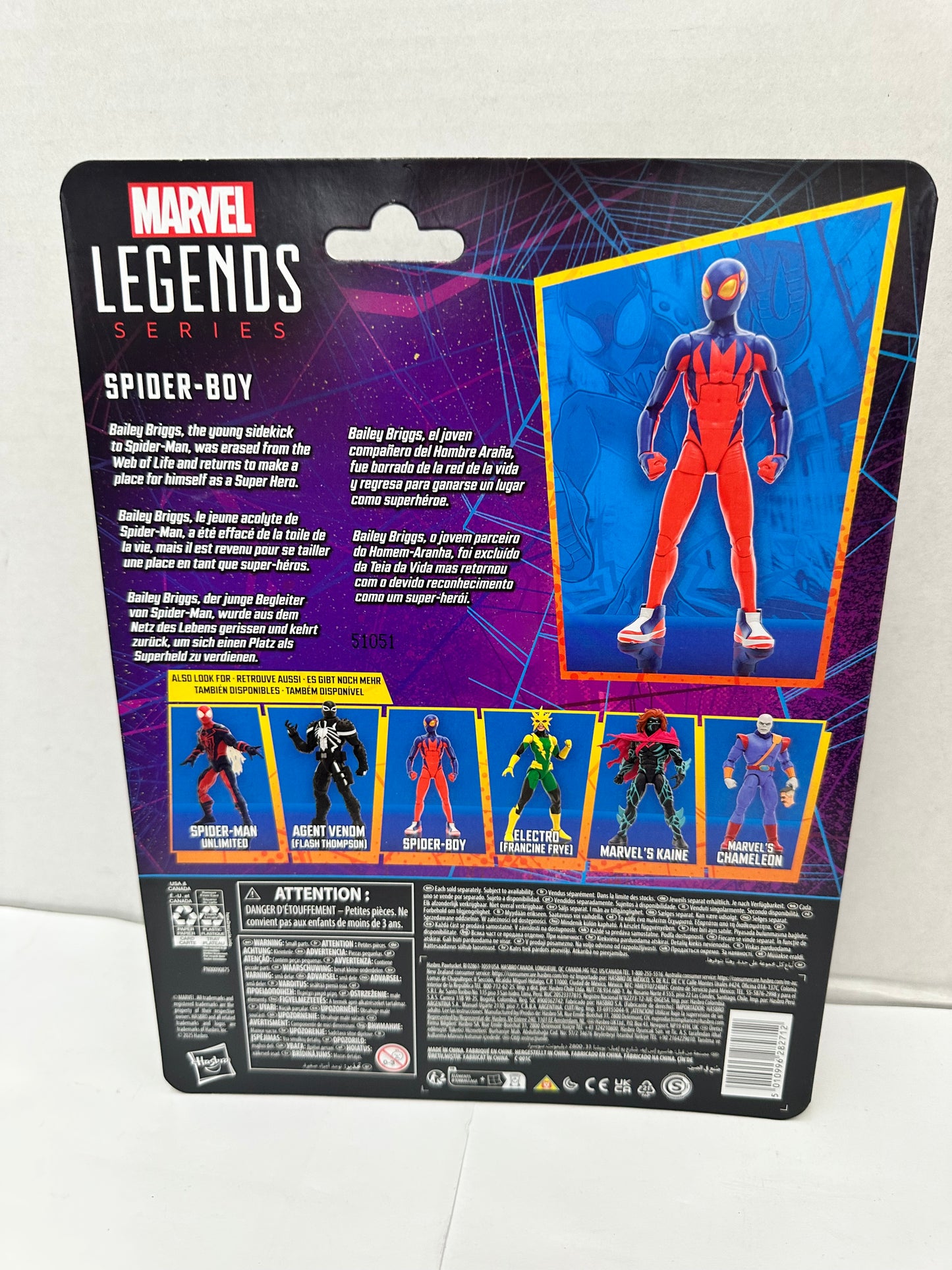 Marvel Legends Series Spider-Boy, Retro Comics Action Figure