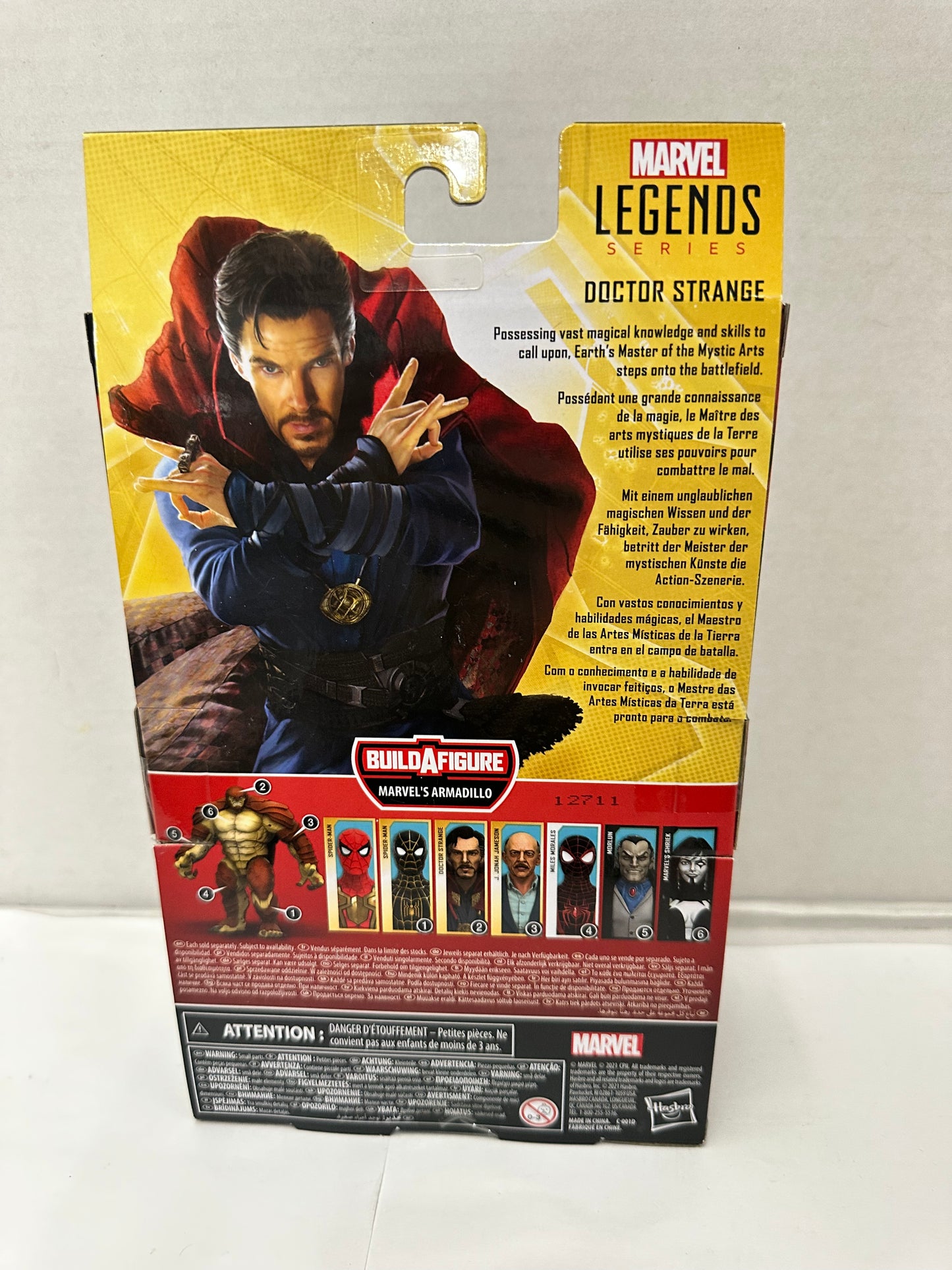 Marvel Legends Spider-Man “No Way Home” DR. Strange New BUILD A FIGURE Armadillo