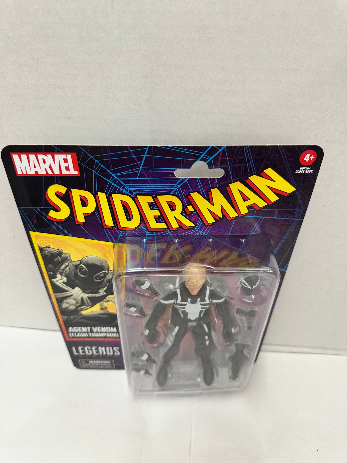 Marvel Legends Spider-Man Agent Venom Flash Thompson 6" Retro Card NEW