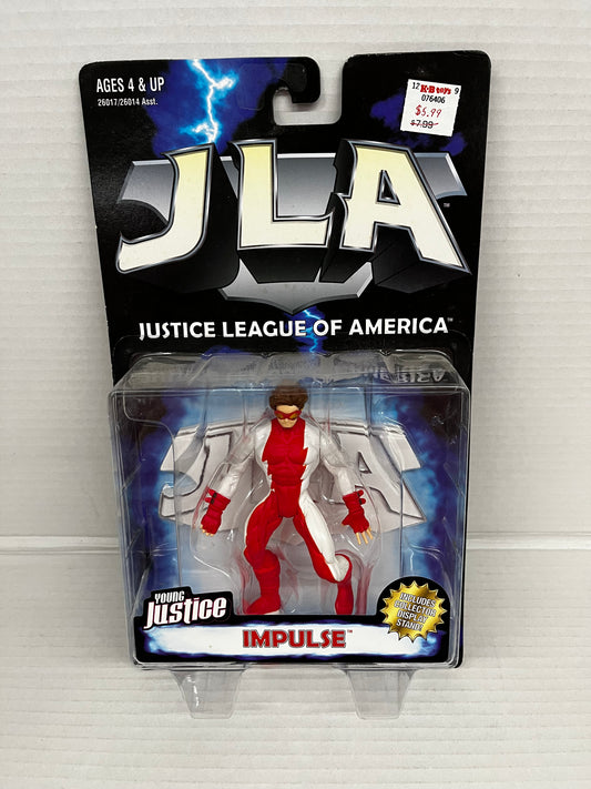 SEALED MOC 1999 JLA JUSTICE LEAGUE AMERICA YOUNG JUSTICE IMPULSE FIGURE HASBRO