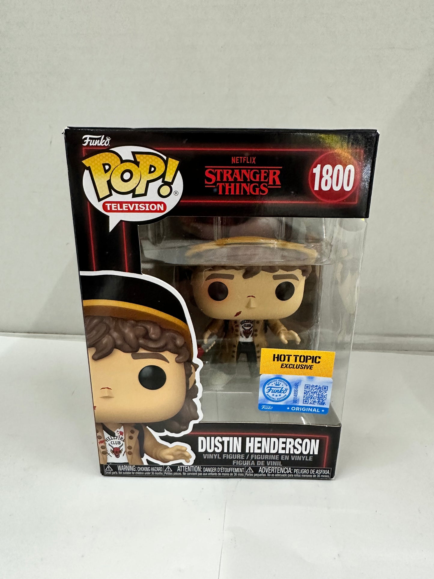 Funko Pop: Stranger Things - Dustin Henderson - Hot Topic (Exclusive) #1800