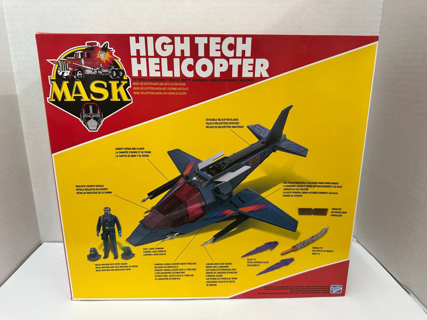 M.A.S.K. High Tech Helicopter Vehicle Loyal Subjects Action Figure Playset
