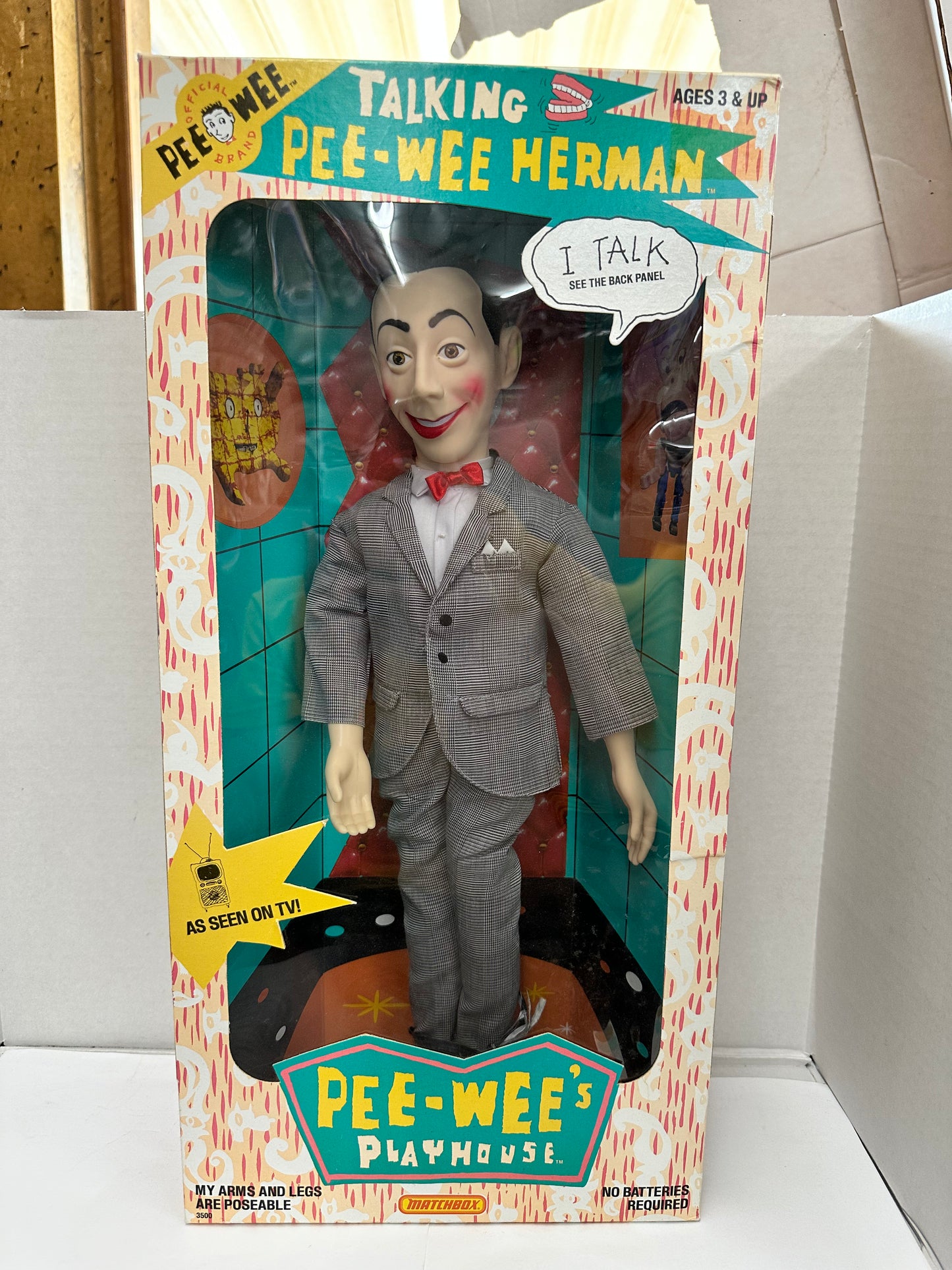 Vintage 1987 Talking Pee-Wee Herman Doll - Open Box