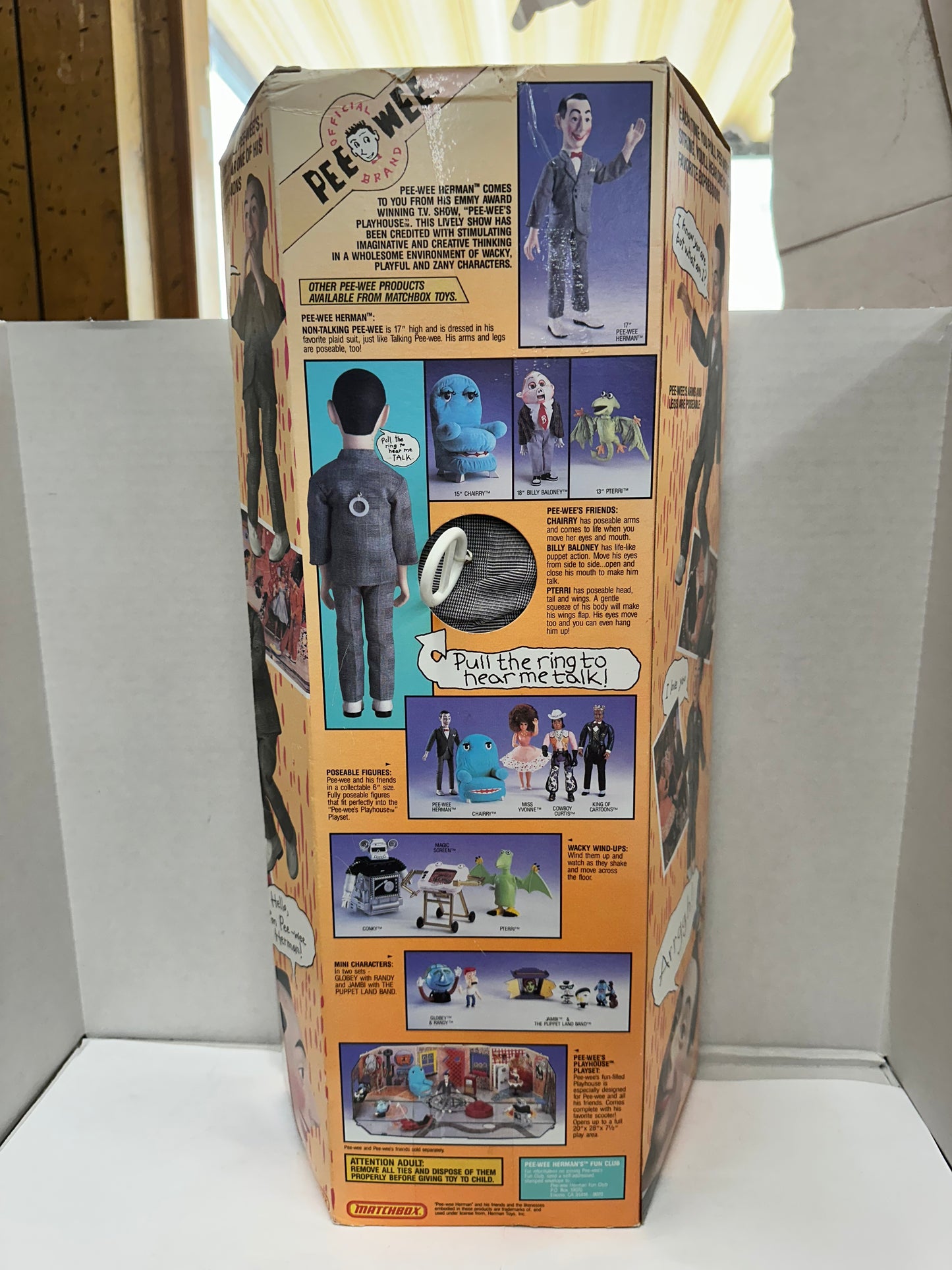 Vintage 1987 Talking Pee-Wee Herman Doll - Open Box