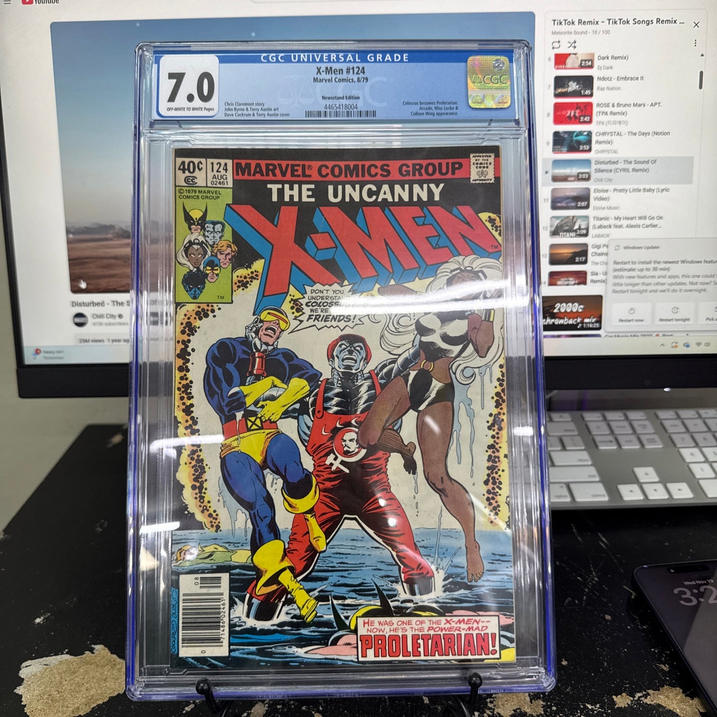 X-Men #124 CGC 7.0 WHITE 1979 - Colossus Become Proletarian. John Byrne