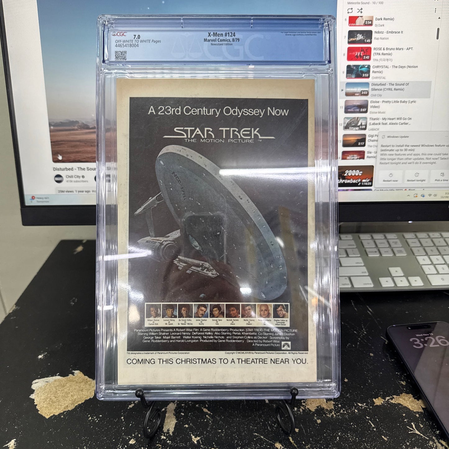 X-Men #124 CGC 7.0 WHITE 1979 - Colossus Become Proletarian. John Byrne