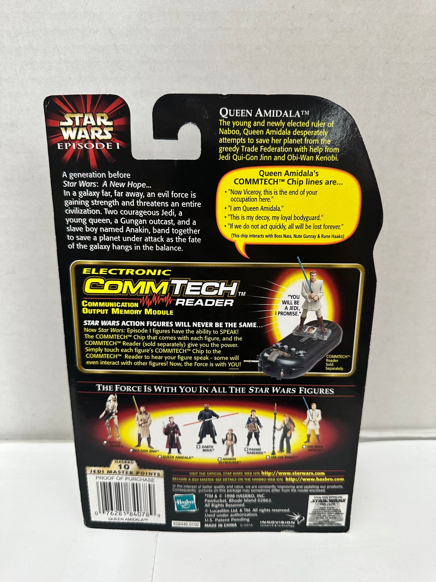 Star Wars Episode I Queen Amidala Action Figure 1998 Hasbro  New