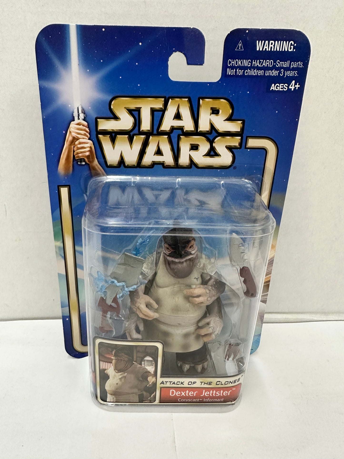 Star Wars Attack Of The Clones Dexter Jettster 3.75" Action Figure 2002 Hasbro