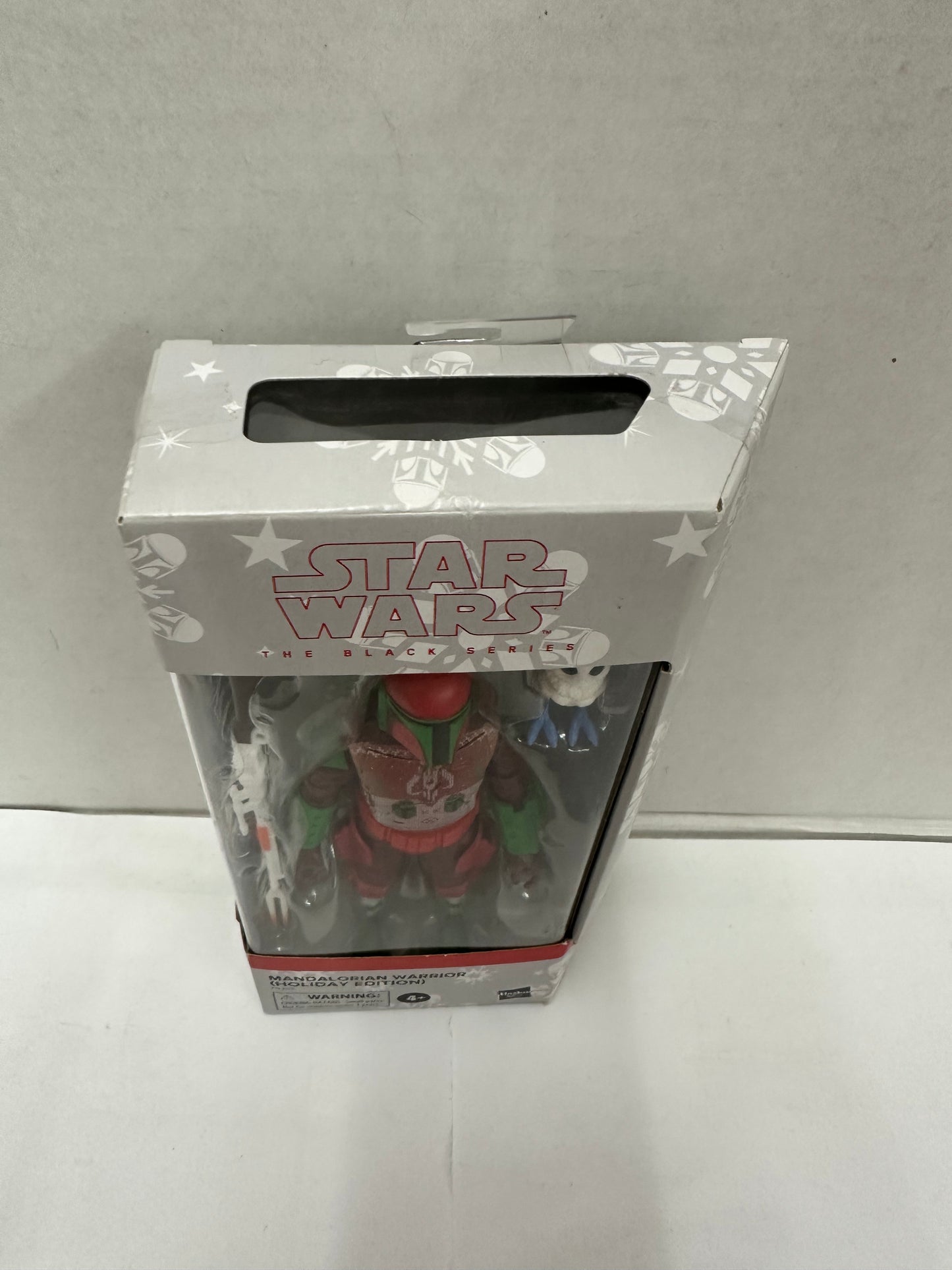 Star Wars Hasbro Black Series Action Figure Mandalorian Warrior Holiday Edition