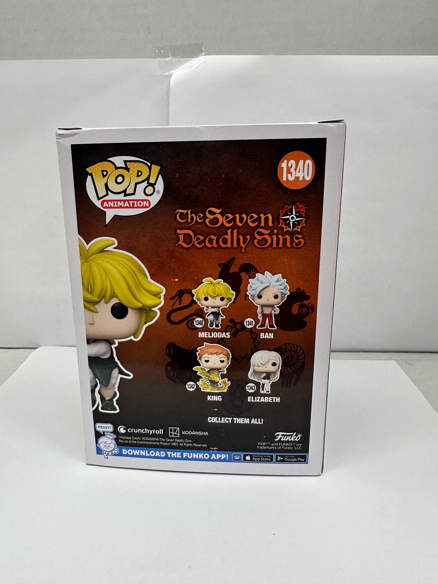 Funko The Seven Deadly Sins S1 POP Meliodas Vinyl Figure