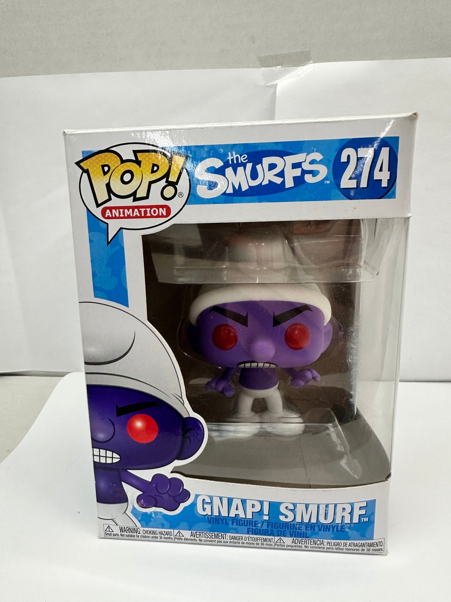 Funko Pop The Smurfs Purple GNAP Smurf #274 Figure Vaulted Collectible- NIB