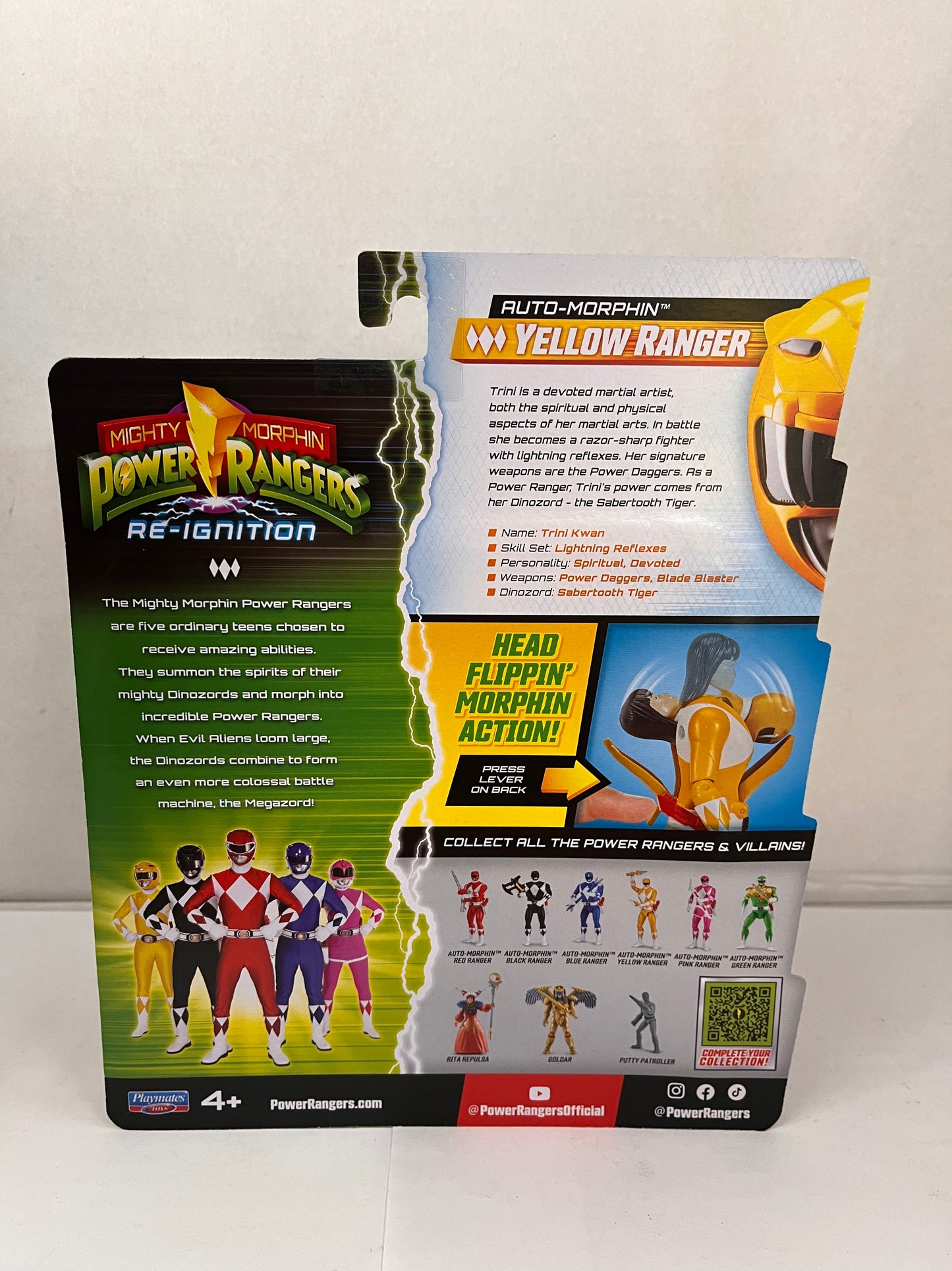 Power Rangers Re-Ignition Yellow Ranger Auto-Morphin Figure