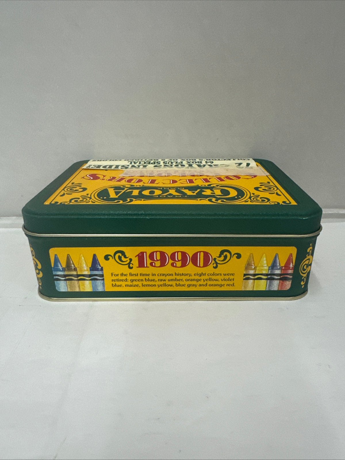 1991 Crayola Collector’s Colors Limited Edition Tin with 72 Crayons 8 Retired
