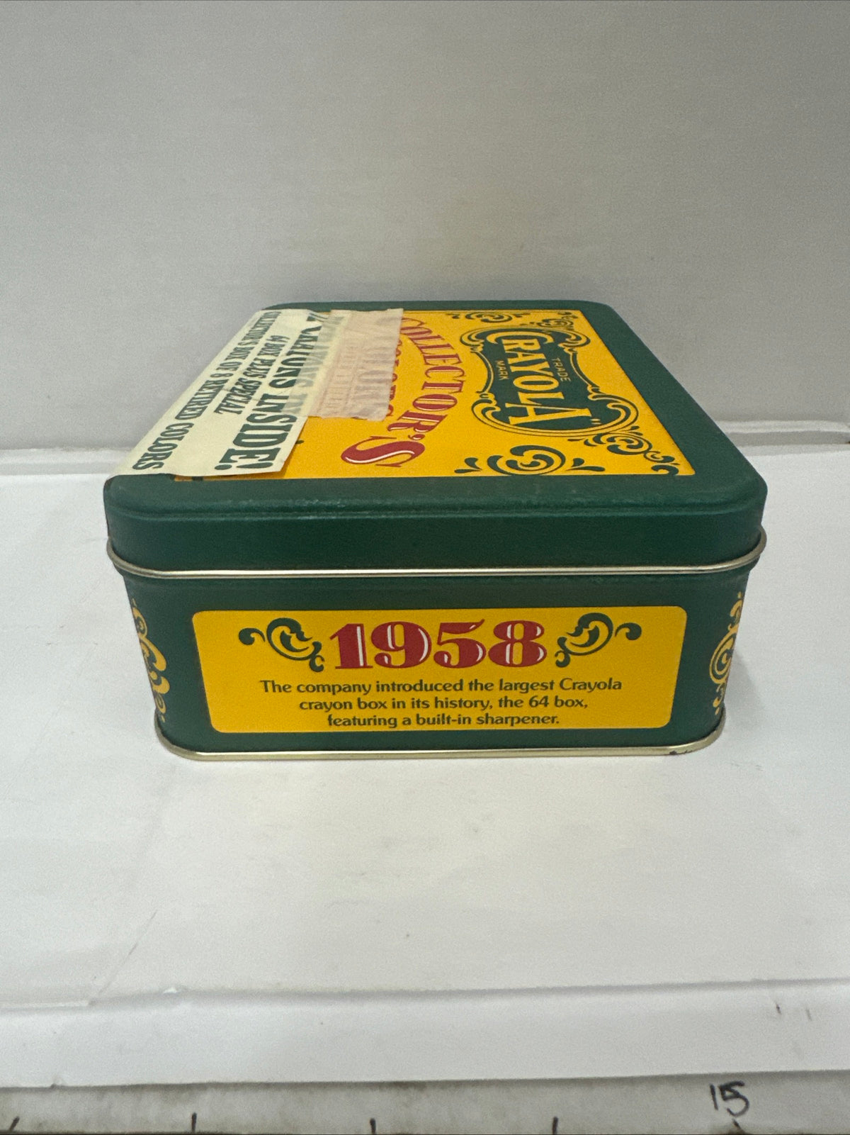 1991 Crayola Collector’s Colors Limited Edition Tin with 72 Crayons 8 Retired