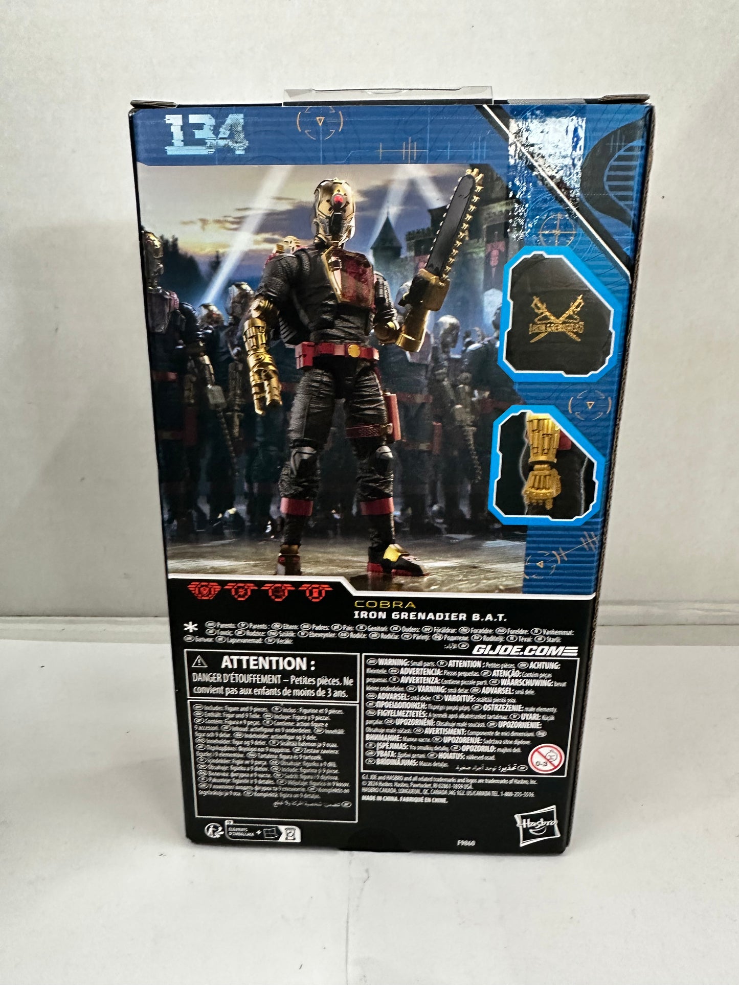 G.I. Joe Classified Series #134  Iron Grenadier B.A.T.  6” Action Figure