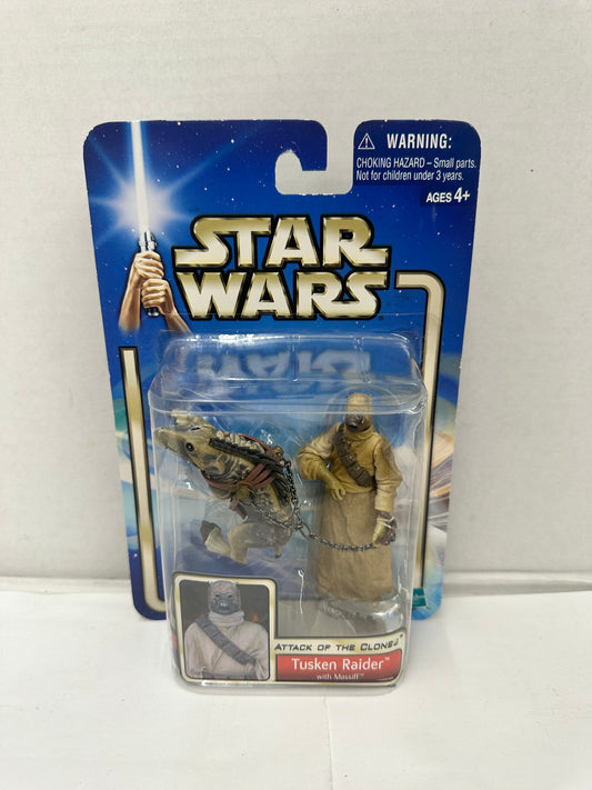 Star Wars Saga Basic Figures Tusken Raider w/Massiff Action Figure