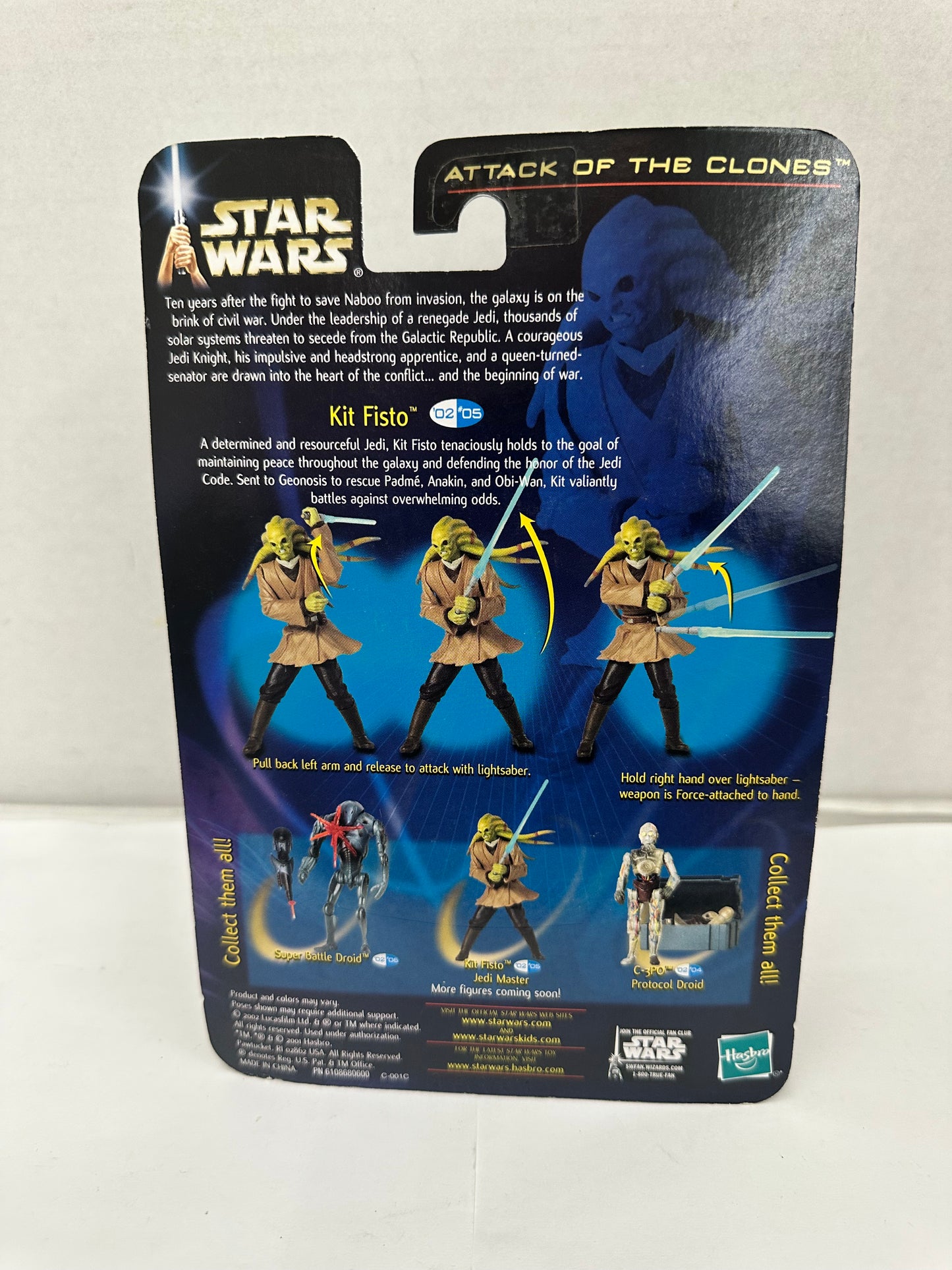 Star Wars AOTC Episode II Kit Fisto Jedi Master New