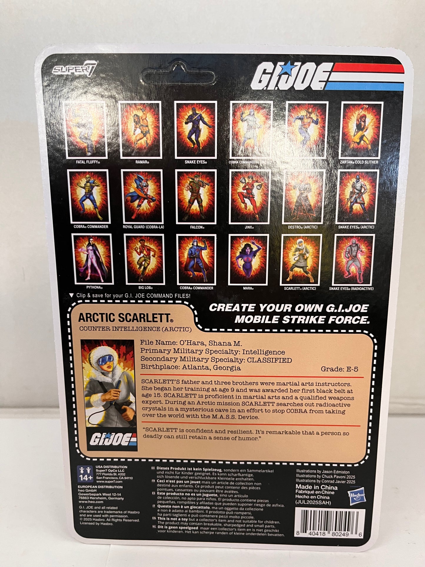 Super7 - G.I. Joe - ReAction+ Wv6 - Arctic Scarlett Action Figure