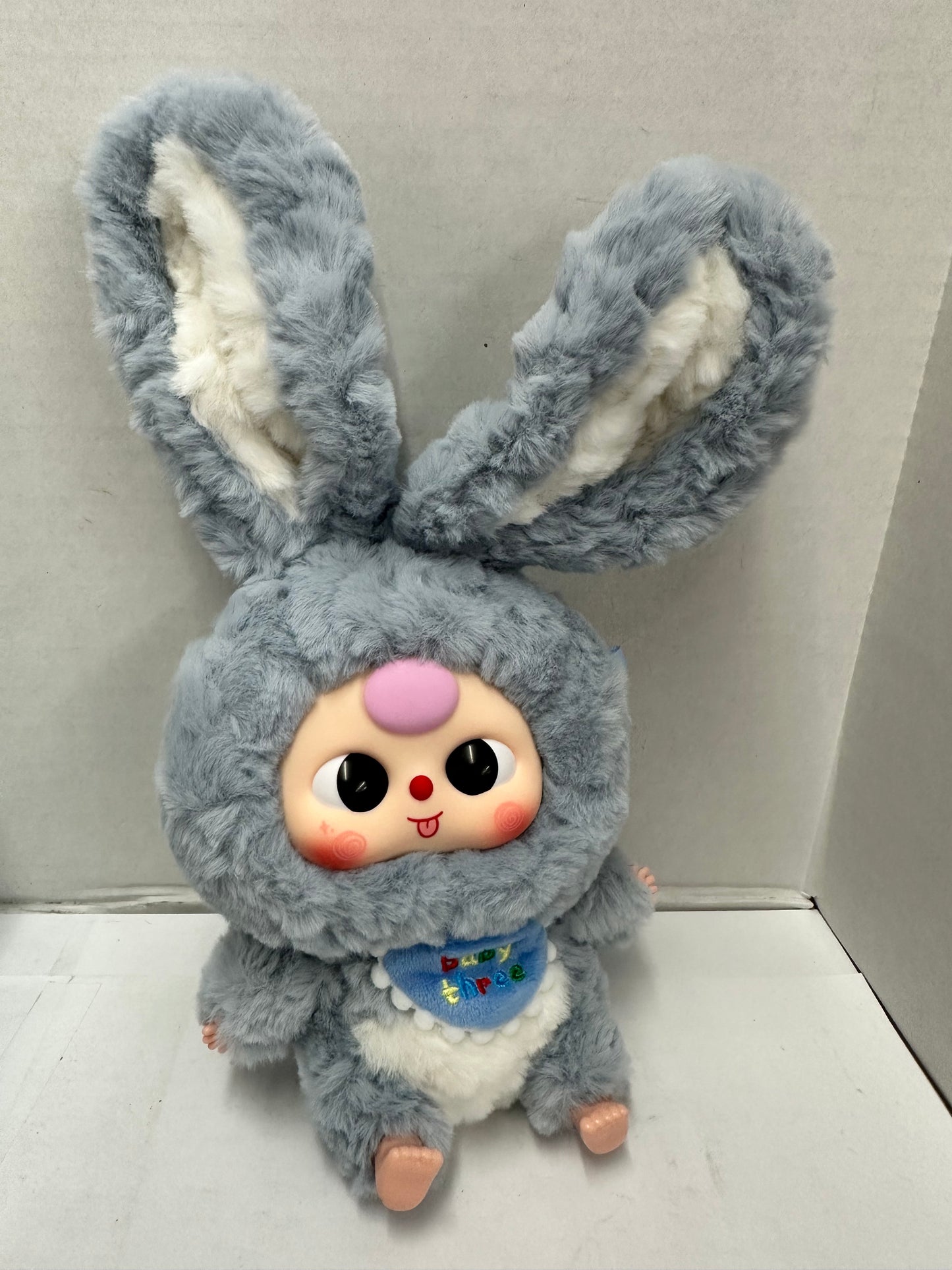 Confirmed Baby Three Lily Rabbit Town Blue Bunny With Blue Bib