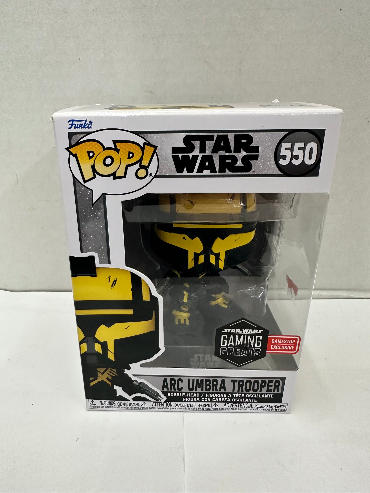 Funko Pop Star Wars #550 ARC Umbra Trooper GameStop Exclusive Gaming Greats