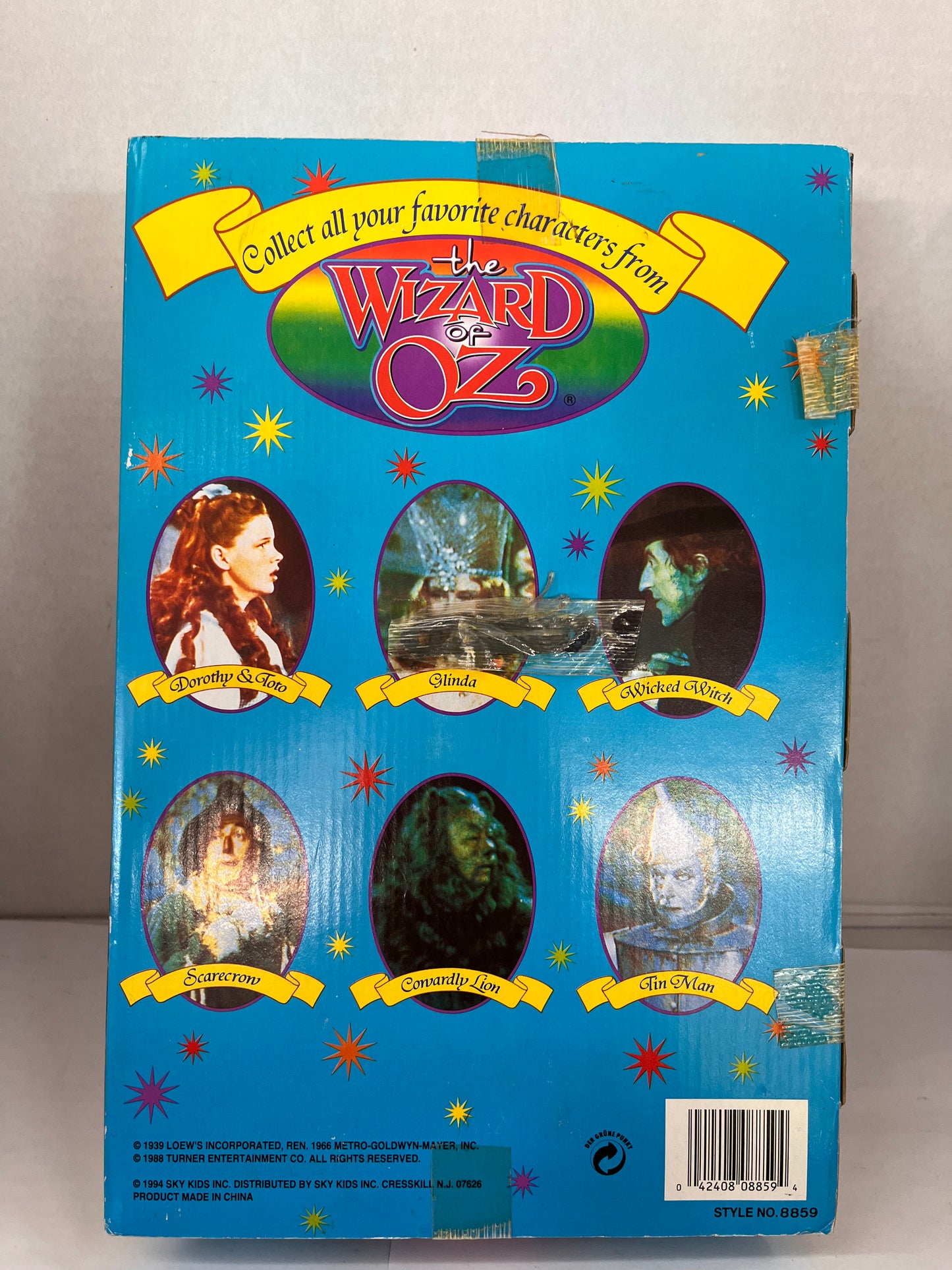 Vintage THE WIZARD OF OZ 1994 GLINDA 12" Toy DOLL  STYLE # 8859 IN BOX Read