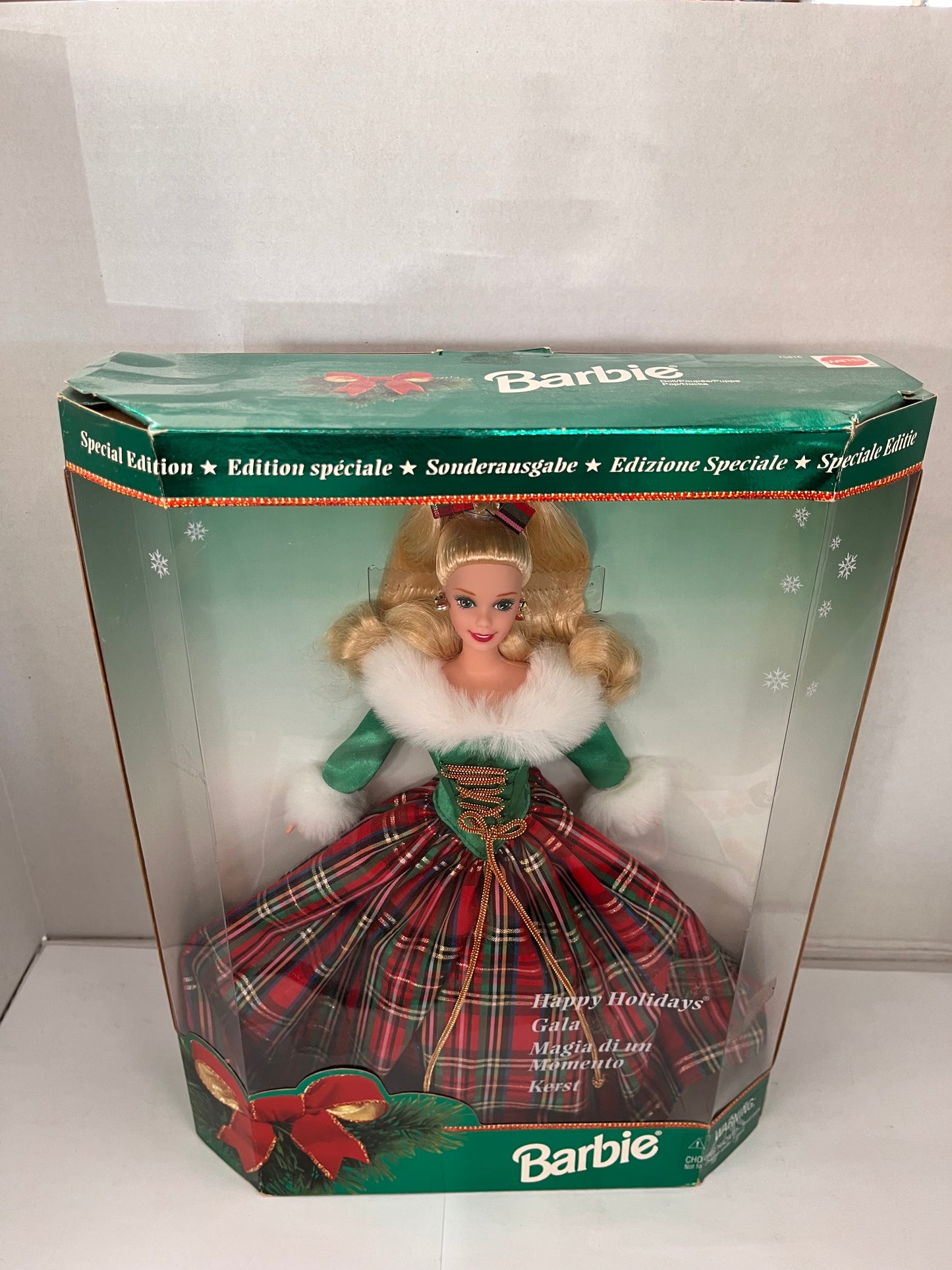 1995 Mattel Happy Holidays Gala Special Edition Barbie #15816