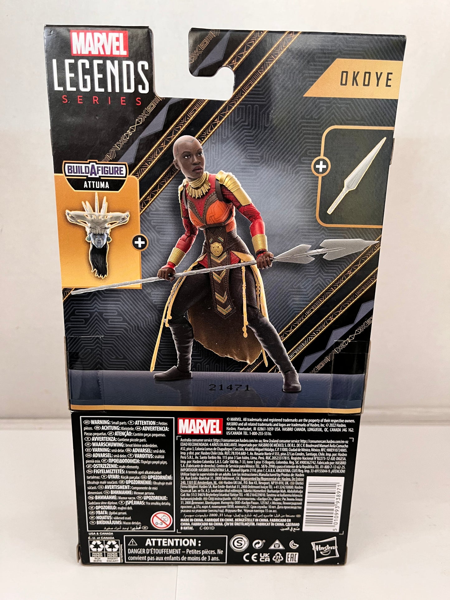 Hasbro Marvel Legends Series Black Panther Okoye Action Figure