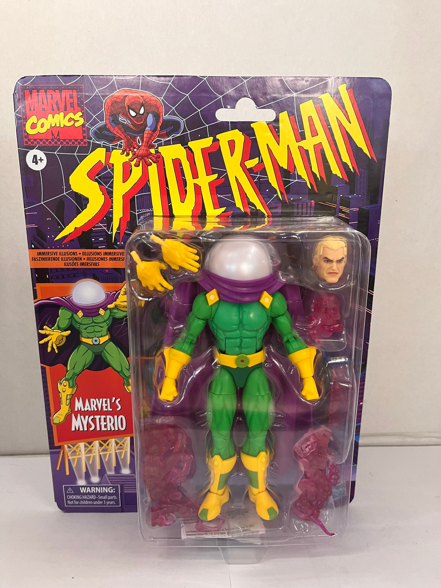 Marvel Legends Mysterio Retro Cardback 6" Spider-Man Animated
