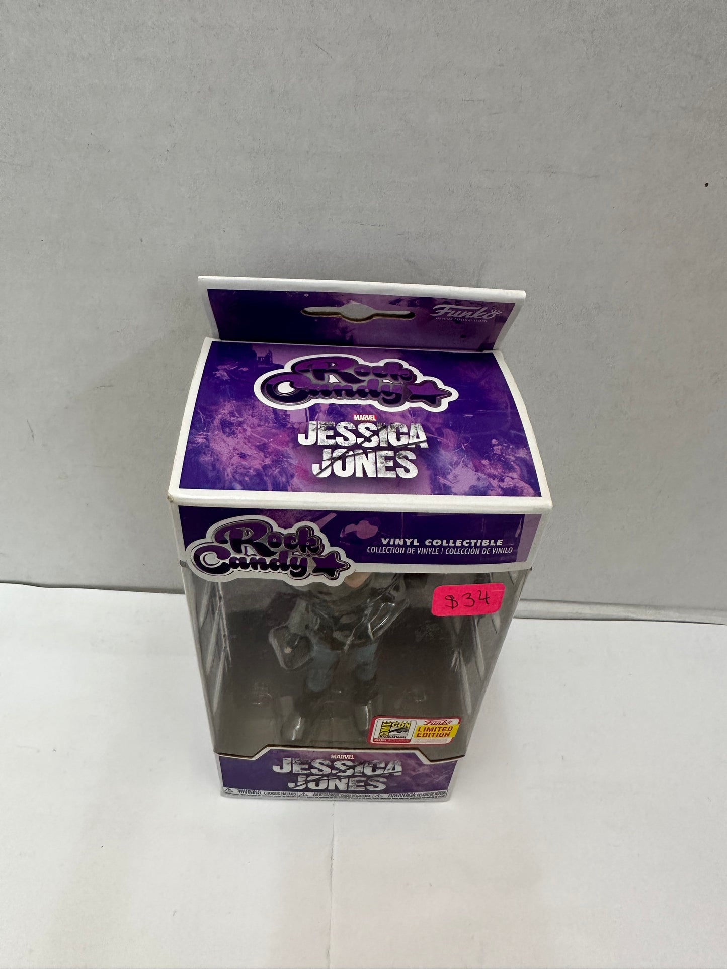 Funko Rock Candy Marvel Jessica Jones 2018 Summer Convention Box Damage