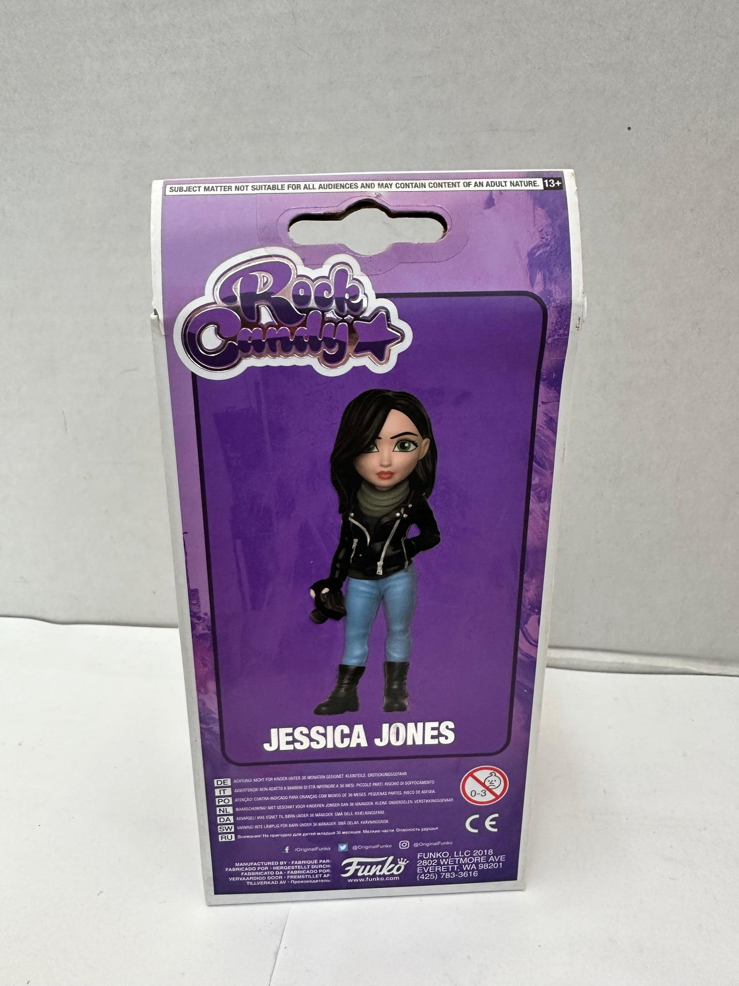 Funko Rock Candy Marvel Jessica Jones 2018 Summer Convention Box Damage