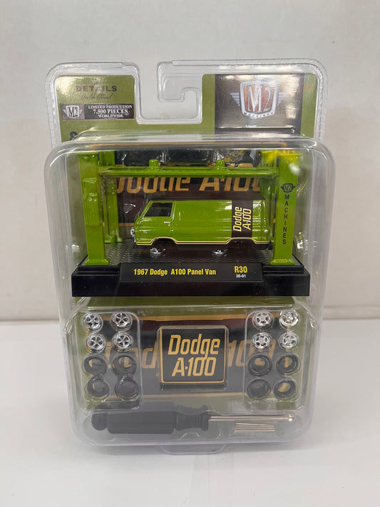 M2 Auto-Lift Model 1/64th Scale - Green DODGE A-100 Van