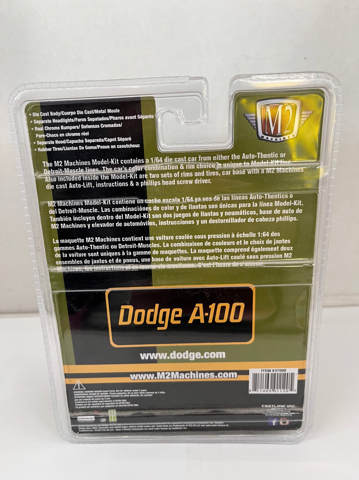 M2 Auto-Lift Model 1/64th Scale - Green DODGE A-100 Van