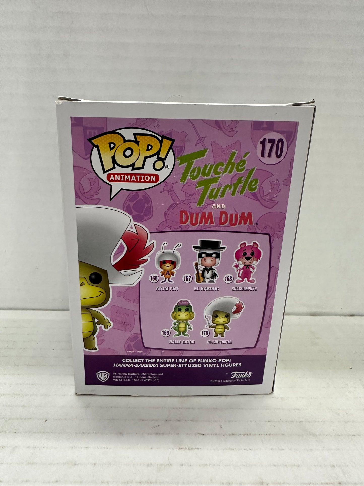 Funko Pop  #170 Vaulted - Touché Turtle & Dum Dum Collectible Hanna Barbera