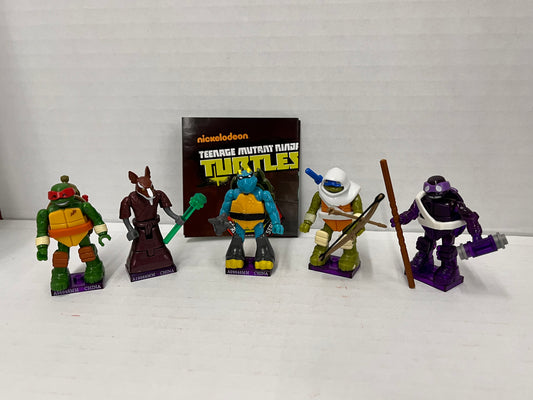Mega Bloks Teenage Mutant Ninja Turtles Series 2 Figures TMNT Lot Of 5