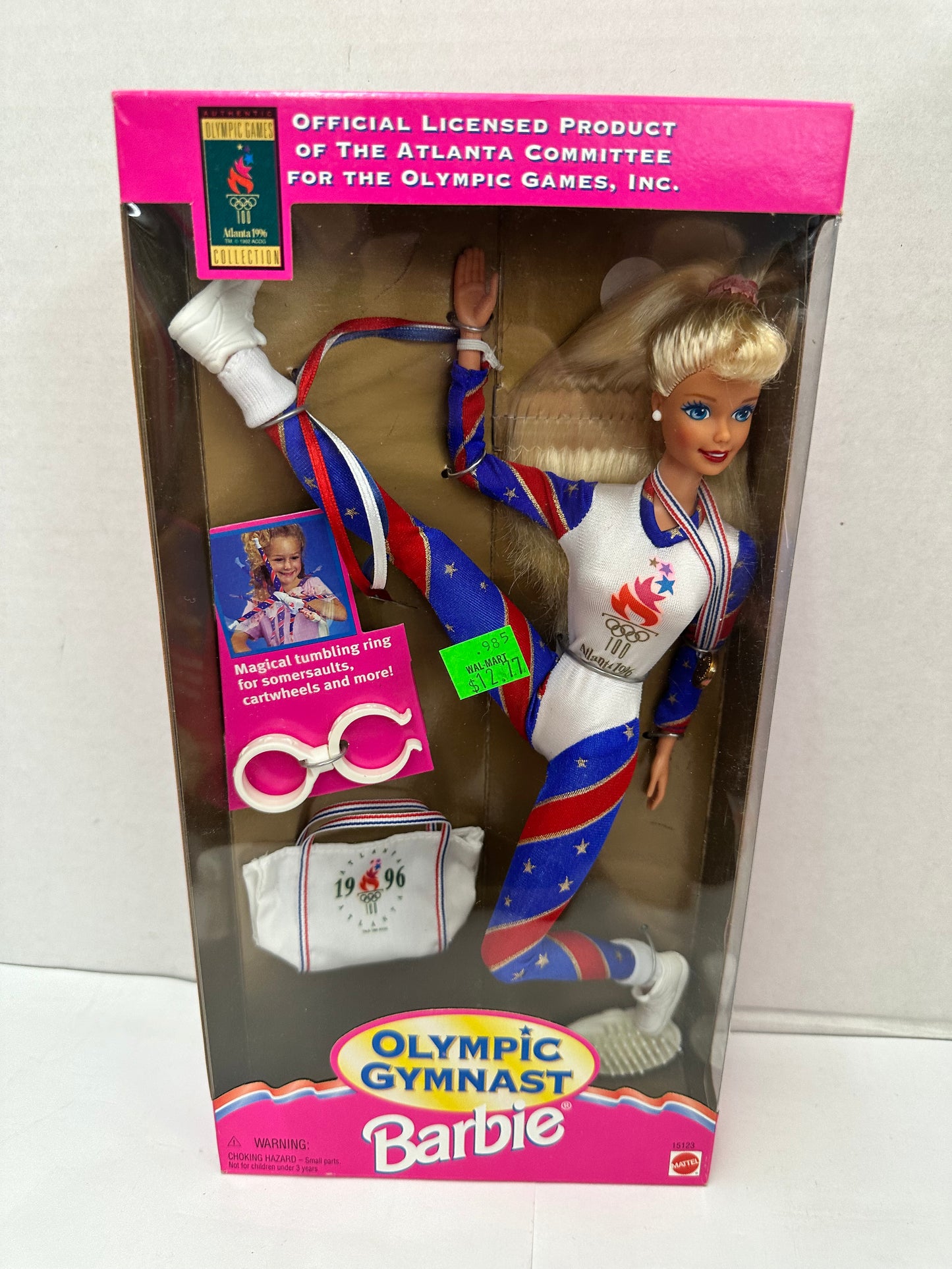 1995 Barbie 90's Olympic Gymnast Barbie Doll