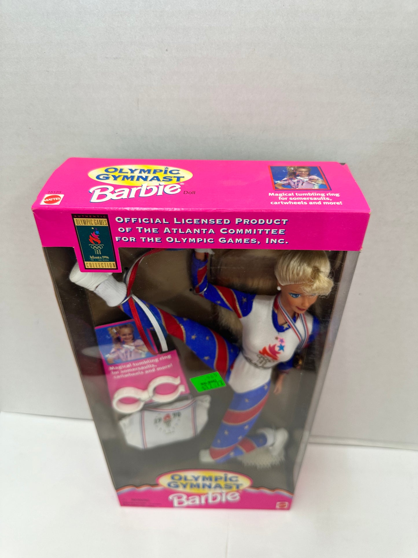 1995 Barbie 90's Olympic Gymnast Barbie Doll