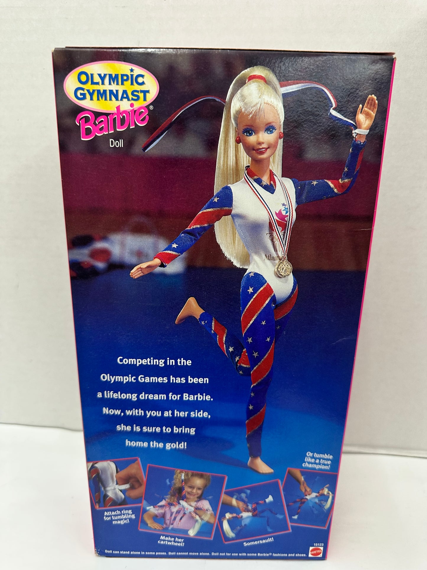 1995 Barbie 90's Olympic Gymnast Barbie Doll