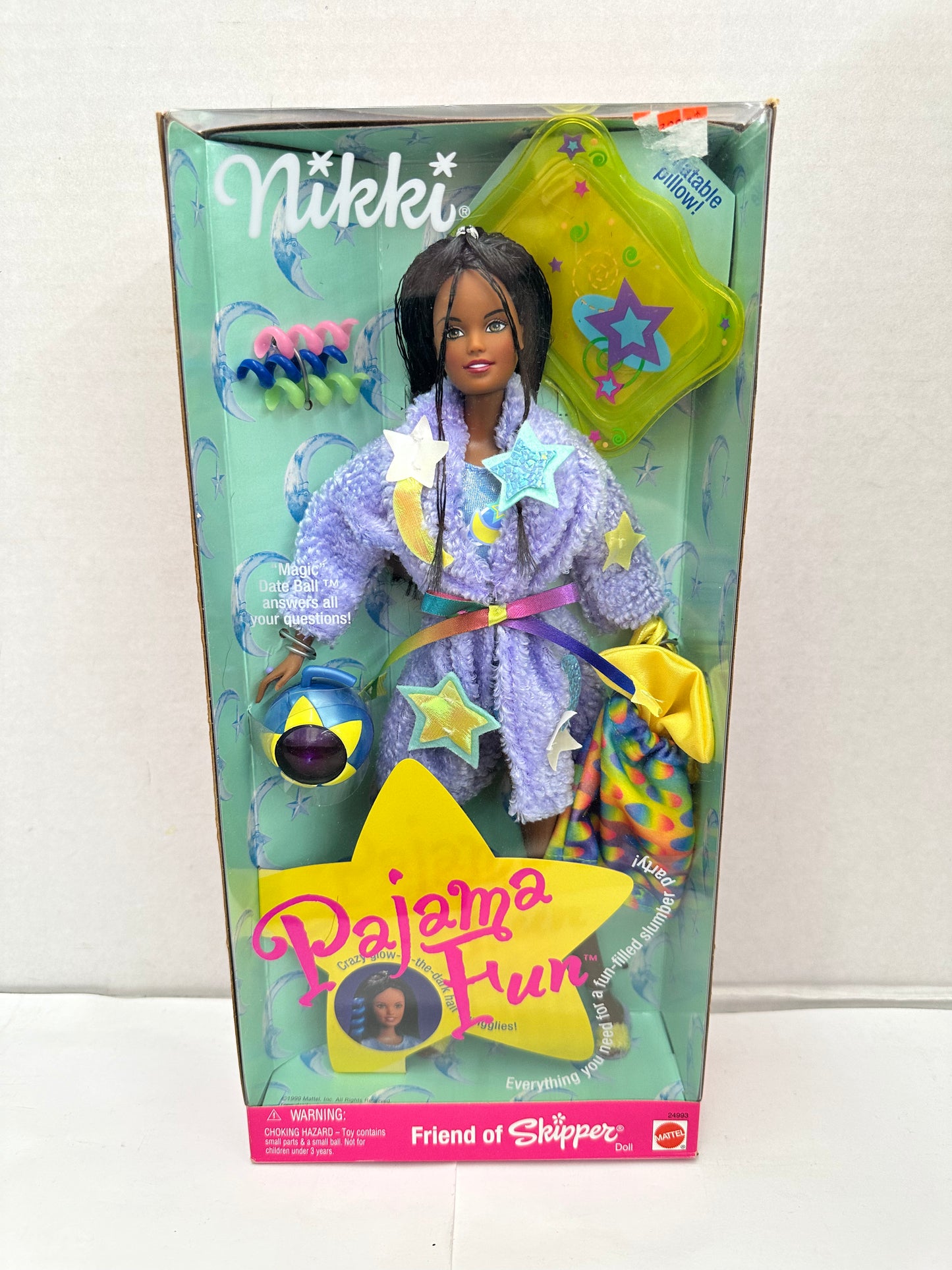 Mattel Barbie Pajama Fun Nikki Friend of Skipper Sleepover
